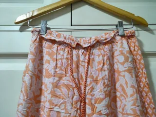 WOMEN'S SECRET - Pantalones fluidos naranjas