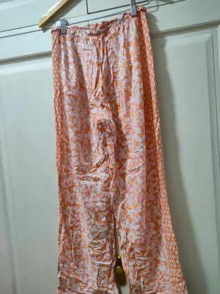 WOMEN'S SECRET - Pantalones fluidos naranjas