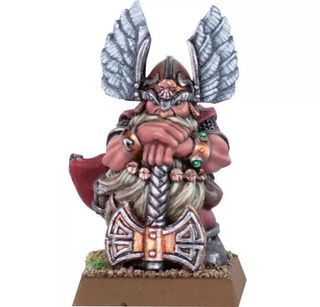 Dwarf Lord with Weapon and Winged Helm Warhammer