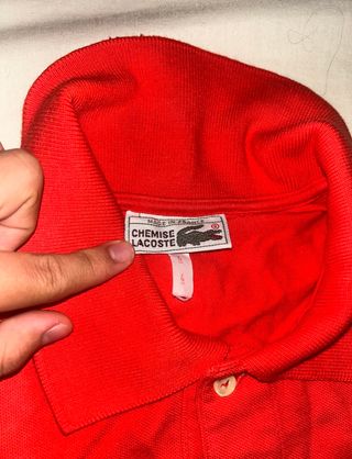 Camiseta Polo Roja Lacoste