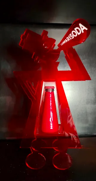 Espositore Campari Soda Spiritello Rosso