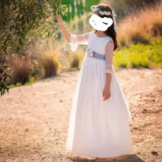 Vestido Primera Comunión y corona