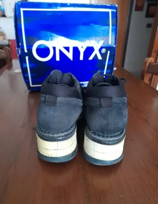 Onyx zeppe vintage blu