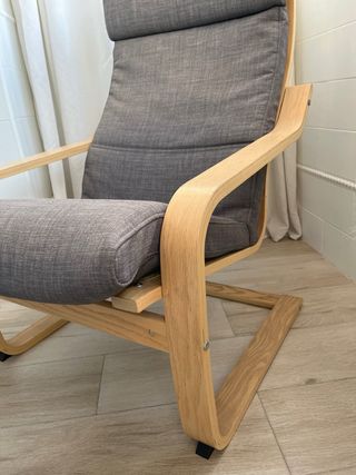 Sillón Mecedora Poäng Ikea Madera Gris