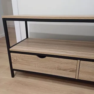 Mueble TV madera y metal