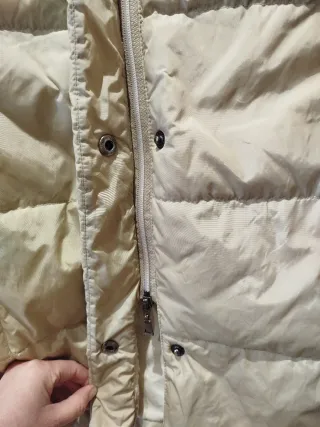 Abrigo plumífero ZARA Mujer Talla S Beige