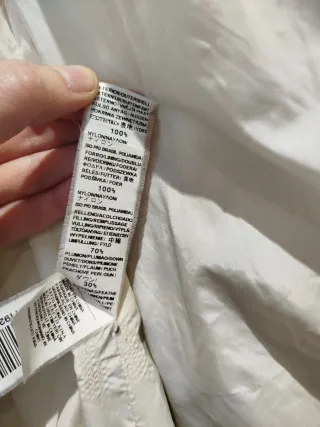 Abrigo plumífero ZARA Mujer Talla S Beige