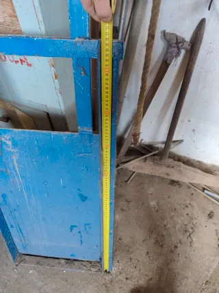 Tajadera azul metálica