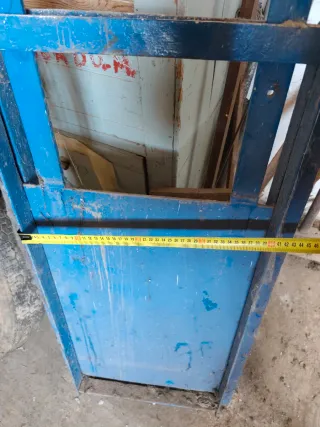 Tajadera azul metálica