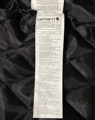 Chaqueta Carhartt Active Rework Bomber Negra