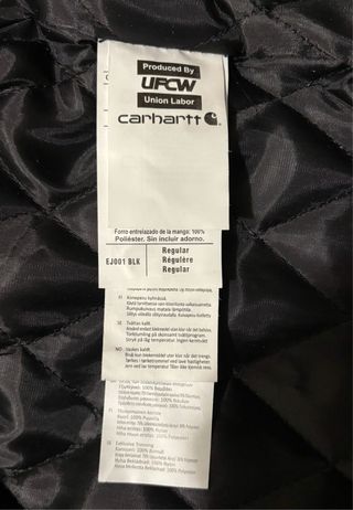 Chaqueta Carhartt Active Rework Bomber Negra