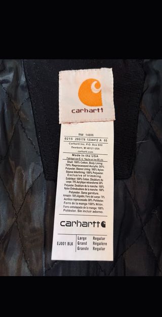 Chaqueta Carhartt Active Rework Bomber Negra