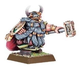 Dwarf Lord with Hammer metal Warhammer Old World