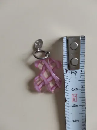 Colgante Osito Tous Murano Rosa y Plata