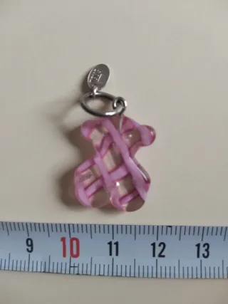 Colgante Osito Tous Murano Rosa y Plata