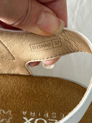 Sandalias Geox Talla 37 Blancas