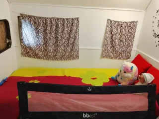 Caravana fija en camping la antilla. Huelva