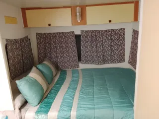 Caravana fija en camping la antilla. Huelva