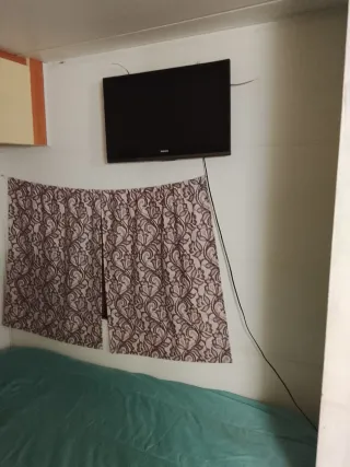 Caravana fija en camping la antilla. Huelva