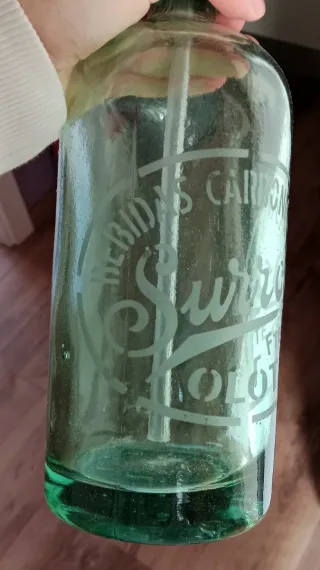 Lote 3 Sifones Antiguos. Azul y Verde.