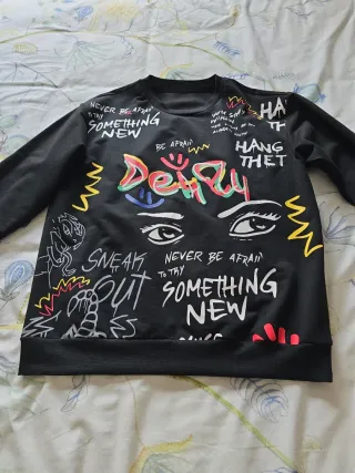 Sudadera decorada graffiti, chico/chica