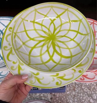 Set Tognana Piatti Ceramica Multicolor