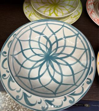 Set Tognana Piatti Ceramica Multicolor