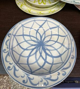 Set Tognana Piatti Ceramica Multicolor