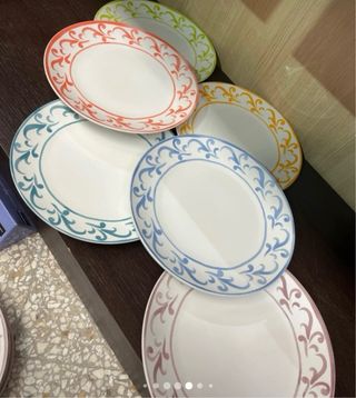 Set Tognana Piatti Ceramica Multicolor