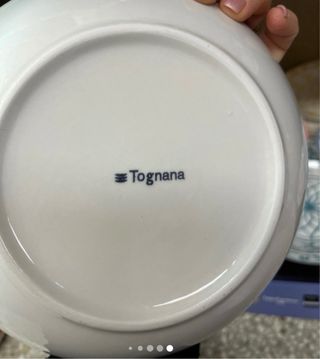 Set Tognana Piatti Ceramica Multicolor