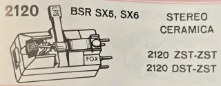 Capsula Tocadiscos FOX 2120/BSR