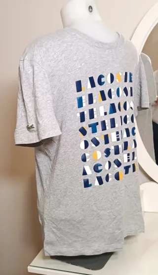 Maglietta Lacoste Grigia Taglia XS