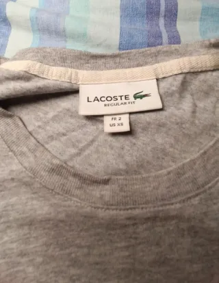 Maglietta Lacoste Grigia Taglia XS