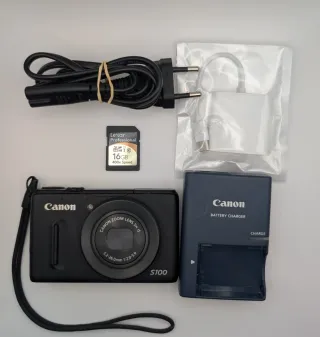 Canon PowerShot S100 Cámara Digital Negra