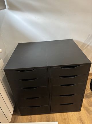 Cajonera Alex Ikea negra