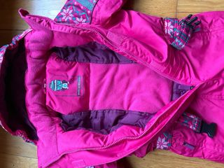 Mono de esquí niña rosa estampado