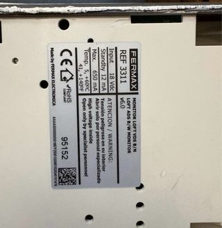 Videoportero Fermax REF 3311