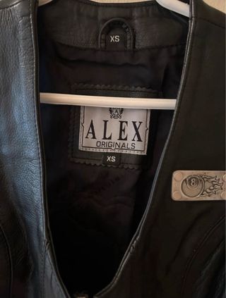 Chaleco de cuero ALEX ORIGINALS Mujer Talla XS.