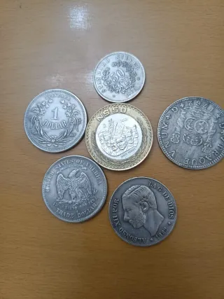 6 Monedas Coleccionista Plata y Oro