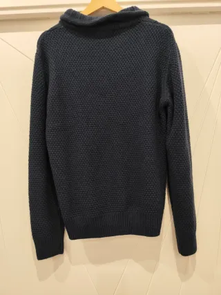 Jersey lana hombre azul