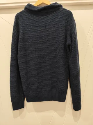 Jersey lana hombre azul