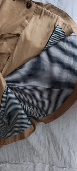 Gabardina H&M tipo capa beige Talla única