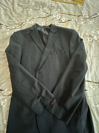 Completo uomo taglia 56 Combipel blu in lana