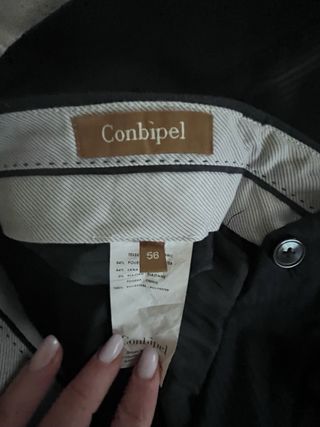 Completo uomo taglia 56 Combipel blu in lana