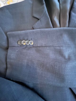 Completo uomo taglia 56 Combipel blu in lana