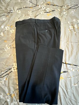 Completo uomo taglia 56 Combipel blu in lana