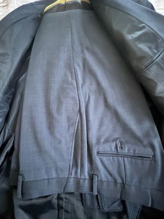 Completo uomo taglia 56 Combipel blu in lana