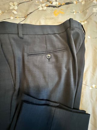 Completo uomo taglia 56 Combipel blu in lana