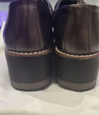 Zapatos de piel metalizados