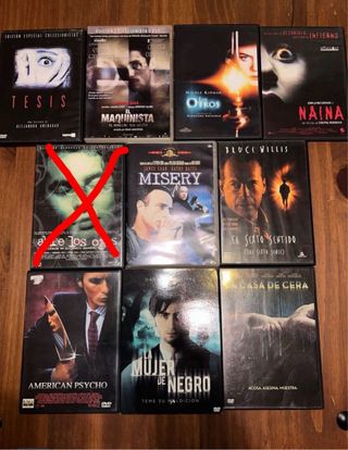 Pack 9 Películas DVD Terror/Suspense